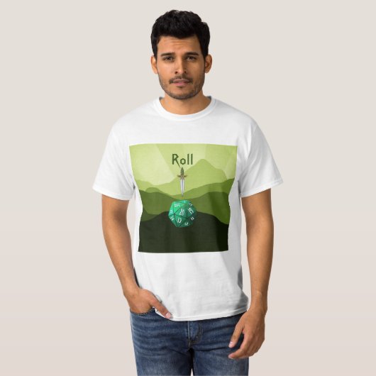 Rol, D20 Dagger T-shirt (Voorkant volledig)