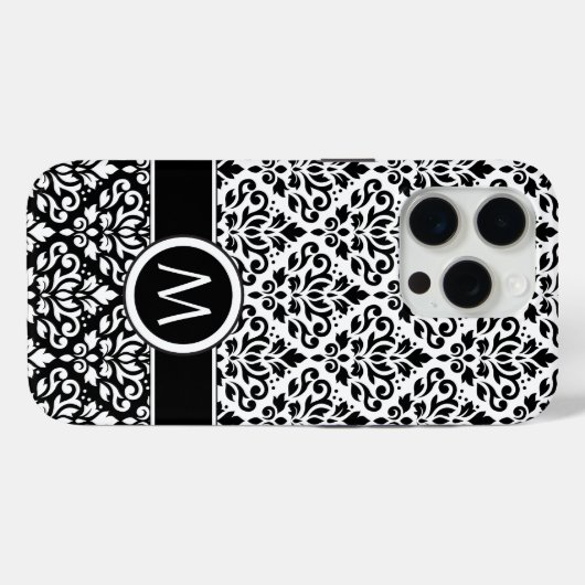Rol Damask 2Part Ptn BW Band (Aangepast) Case-Mate iPhone Case (Achterkant (horizontaal))