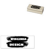 Rol de Borstel van de Verf Slag Stijlvolle Persoon Rubberstempel (Gestempeld)