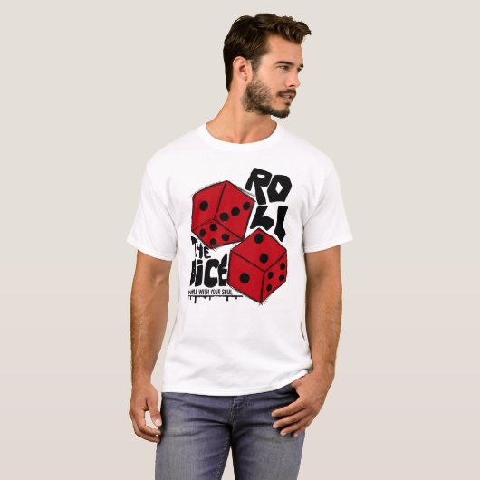 Rol de Dice T-shirt (Voorkant volledig)