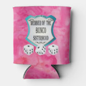 Rol de dobbelstenen met je Bunco zusterschap Blikjeskoeler (Voorkant)