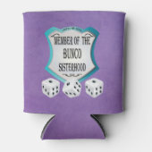 Rol de dobbelstenen Paarse vrienden bunco zustersc Blikjeskoeler (Voorkant)