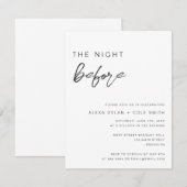 Rol de nacht vóór de repetitie van binnenuit kaart (Voorkant / Achterkant)