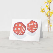 Rol de Rode Dice Kaart (Gele Bloem)