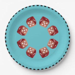 Rol de Rode Dice Papieren Bordje
