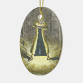 Rol die probeert de Ghost of Kerstmis te stoppen Keramisch Ornament (Links)