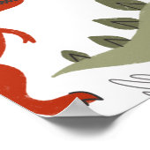 Rol! Dinosaurussen Jongen Verjaardagsfeestje Welko Poster (Hoek)