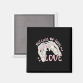 Rol een beetje liefde Valentijn Magneet (Voorkant / Achterkant)