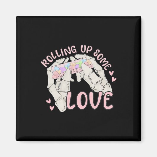 Rol een beetje liefde Valentijn Magneet (Voorkant)