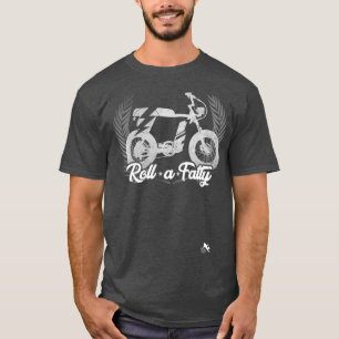 Rol een Fatty Scrambler Moto Bike Premium T-shirt