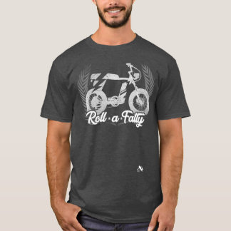 Rol een Fatty Scrambler Moto Bike Premium T-shirt