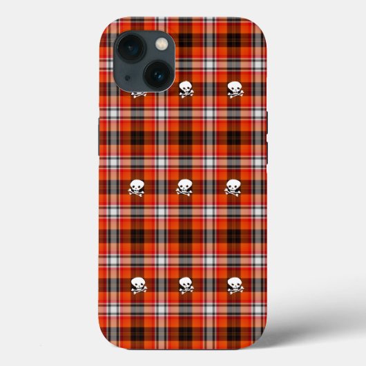 Rol en kruisgraten Rood en Zwarte Pset Case-Mate iPhone Case (Achterkant)