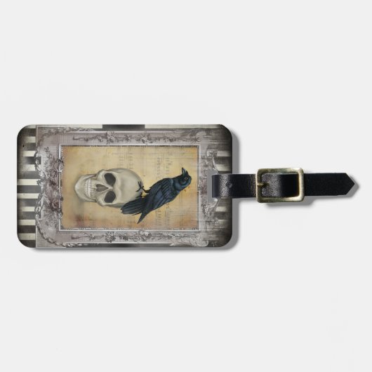 Rol en raven bagagelabel (Voorkant horizontaal)