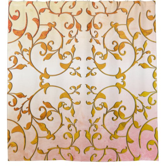 Rol- en rolroestbladeren douchegordijn (Voorkant)