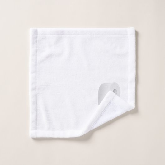 "Rol er gewoon mee" Sarcastisch toiletpapier ontwe Bad Handdoek (Wasdoekje)