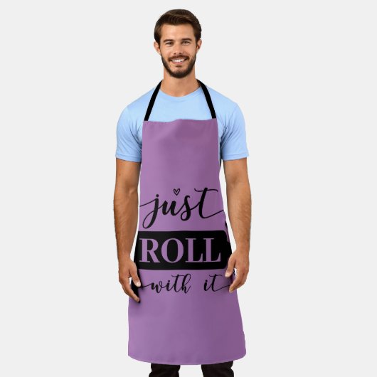 Rol er gewoon mee schort (Gedragen)