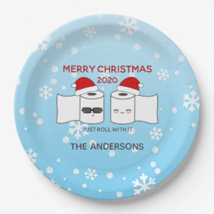 Rol gewoon met IT Toilet Paper Funny Covid-19 Papieren Bordje