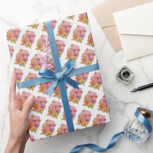 Rol Gift Wrap Papier - Pastel Bloemen (Geschenken)