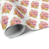 Rol Gift Wrap Papier - Pastel Bloemen (Rol Hoek)