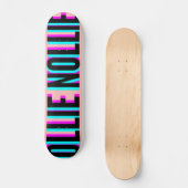 Rol Glitch Light Pink Ollie Nollie Skateboard (Voorkant)