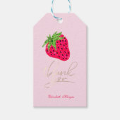 Rol Glitter Strawberry Pink Cadeaulabel (Voorkant)