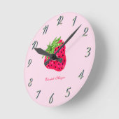 Rol Glitter Strawberry Pink Ronde Klok (Hoek)