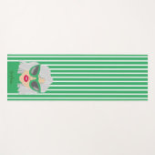 Rol grijze vrouw met bril aangepaste naam yogamat (Voorkant (horizontaal))