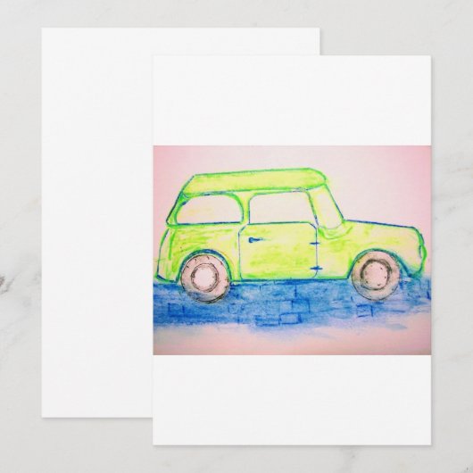 Rol groene auto (Voorkant / Achterkant)