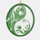 Rol groene yin & Yang Ornament (Links)