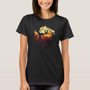 Rol het Spelen RPG Dice van het Spel met dragon ro T-shirt