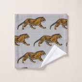 Rol! Ik ben een tijger! - Bad Handdoek (Wasdoekje)