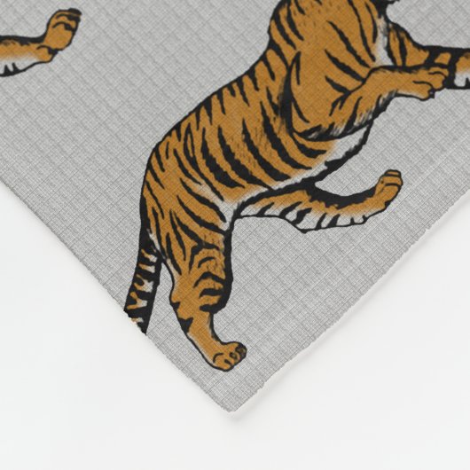 Rol! Ik ben een tijger! - Fleece Deken (Hoek)