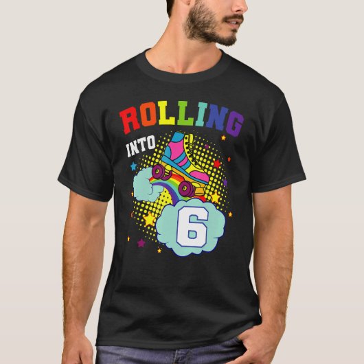 Rol in 6 Schaatsen met rolstoelschaatsen T-shirt (Voorkant)