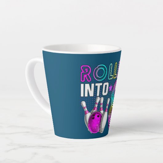 Rol in 8 Bowling Birthday Party 8th Birthday Latte Mok (Linkerhoek)