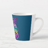 Rol in 8 Bowling Birthday Party 8th Birthday Latte Mok (Rechts)