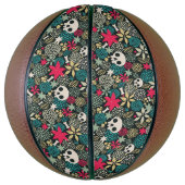 Rol in bloemen basketbal (Verticaal)