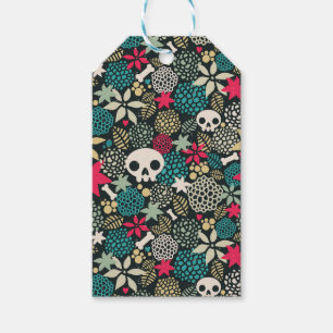 Rol in bloemen cadeaulabel