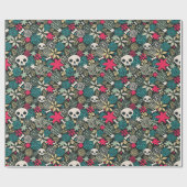 Rol in bloemen cadeaupapier (Vlak)