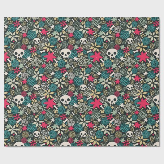 Rol in bloemen cadeaupapier (Vlak)