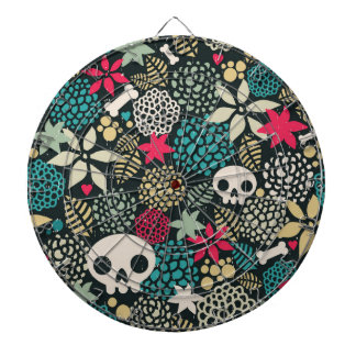Rol in bloemen dartbord