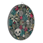 Rol in bloemen dartbord (Voorkant Links)