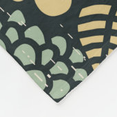 Rol in bloemen fleece deken (Hoek)