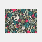 Rol in bloemen fleece deken (Voorkant (Horizontaal))