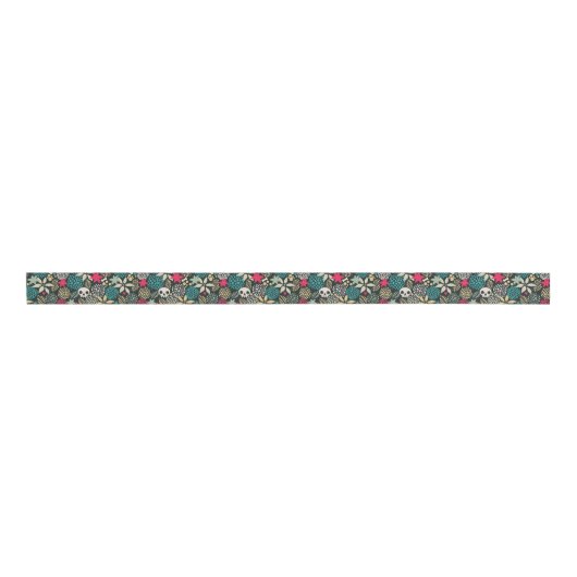 Rol in bloemen grosgrain lint (Voorkant)