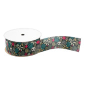 Rol in bloemen grosgrain lint (Spoel)