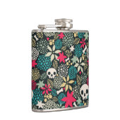 Rol in bloemen heupfles (Rechts)