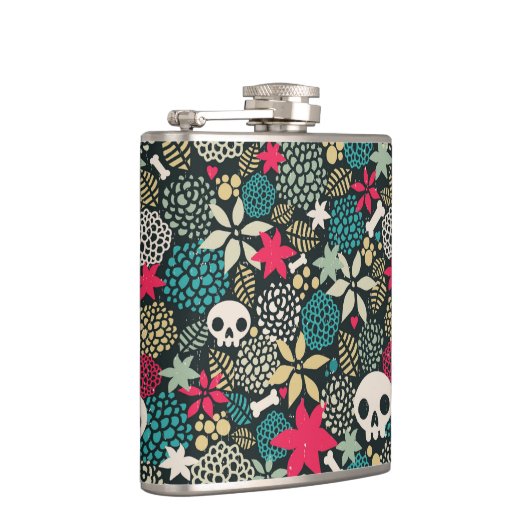 Rol in bloemen heupfles (Rechts)