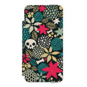 Rol in bloemen incipio iPhone portemonnee hoesje (Voorkant Agenda)