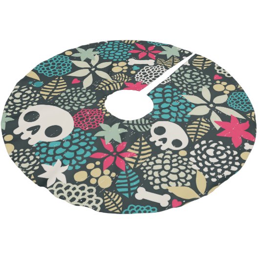 Rol in bloemen kerstboom rok (Gekanteld)