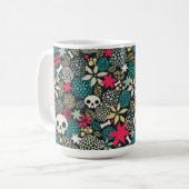 Rol in bloemen koffiemok (Voorkant links)